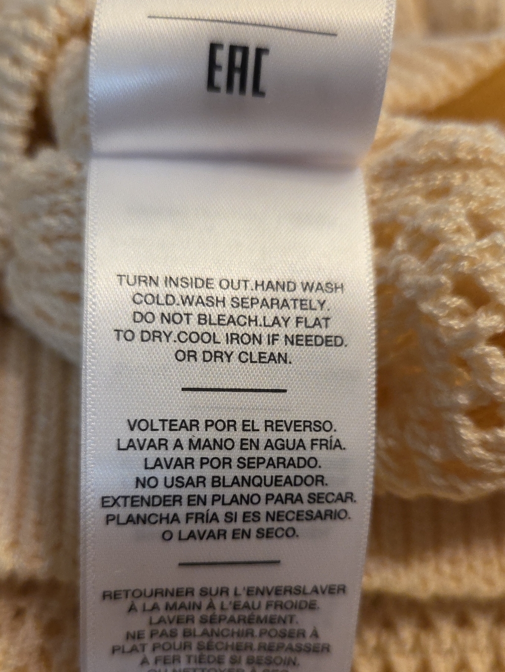 NWT "7 For All Mankind" Open Ruffle Neck Sweater Woman's Size Small - Picture 8 of 9